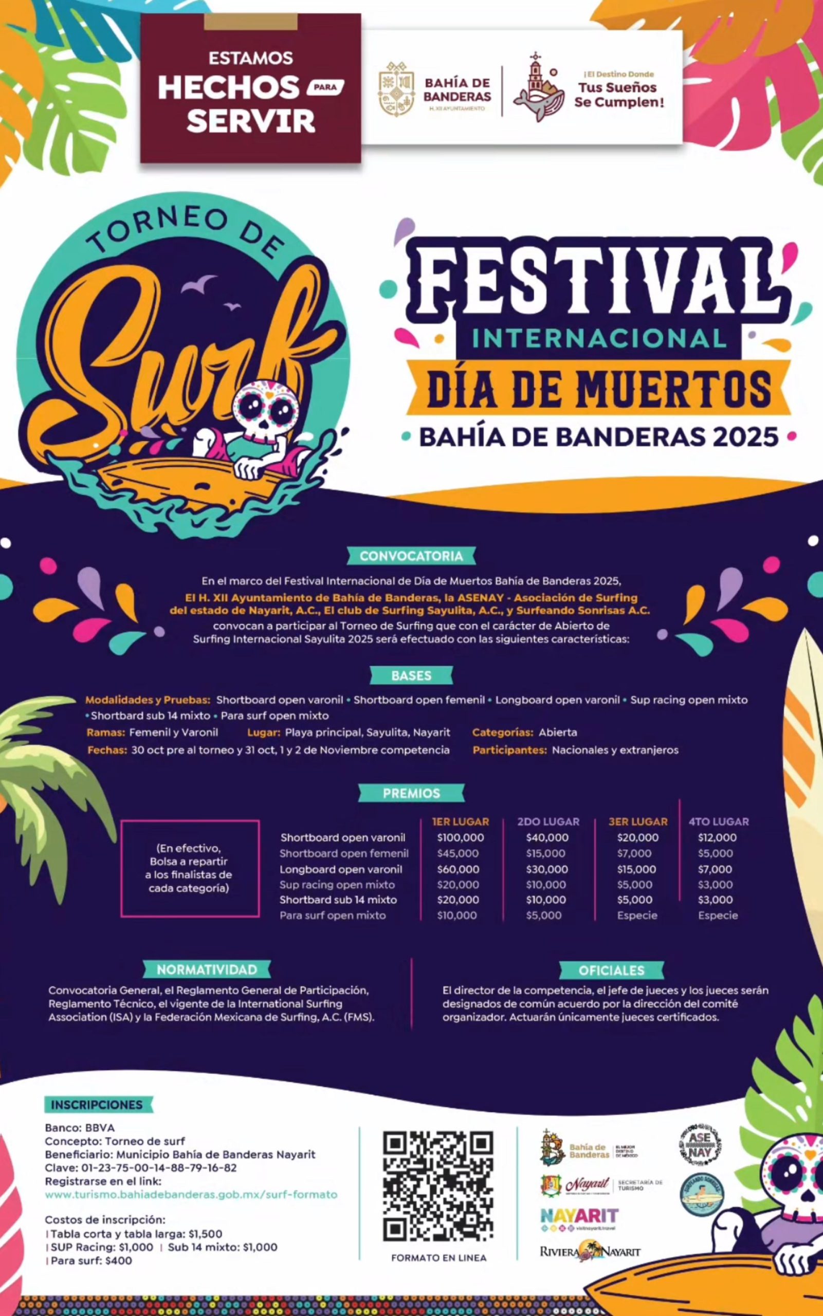 Sayulita to Host the 2025 Día de Muertos International Surf Tournament
